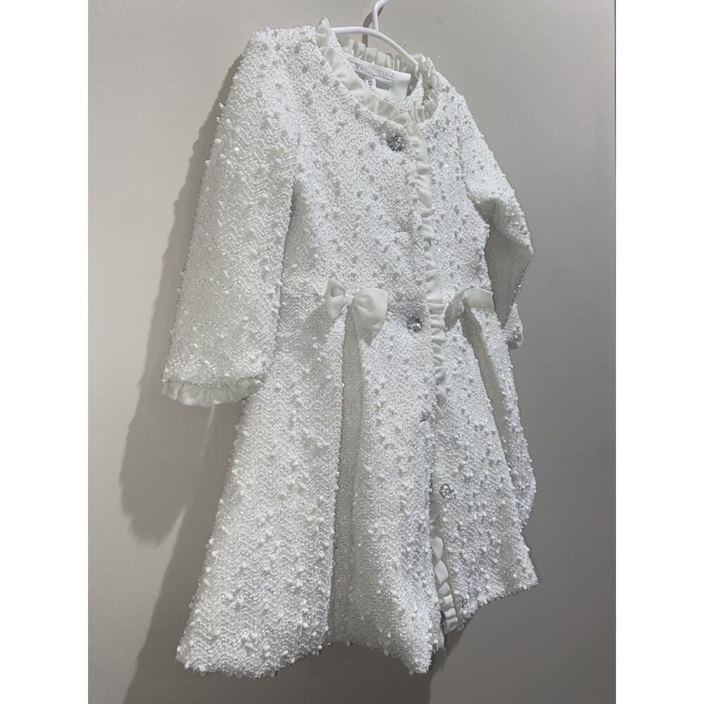 NANNETTE KIDS Girl 2T Coat Set Special Occasion Tulle Dress Fall Winter Holiday